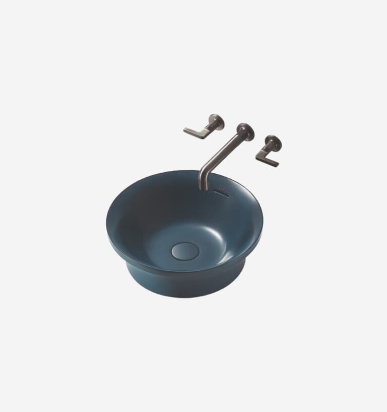 Flute Round Countertop Basin - Clay Brook