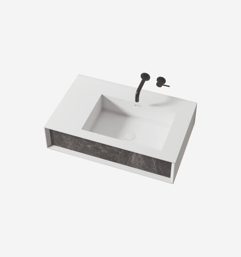 Frame Single Asymmetric Vanity - Clay Brook